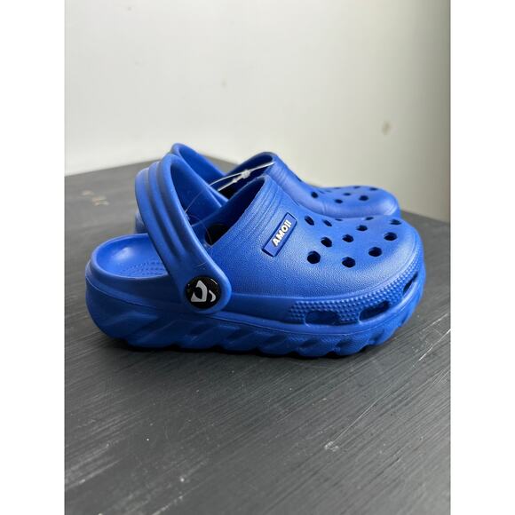 Amoji NWOT Kid Garden Clogs Slip On Shoes Blue Beach Unisex (Little Kid Sizing) - Picture 1 of 6